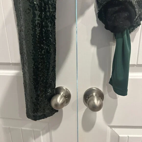 Gianni Bini Green Sequin Leggings Women’s Size M - Picture 9 of 9